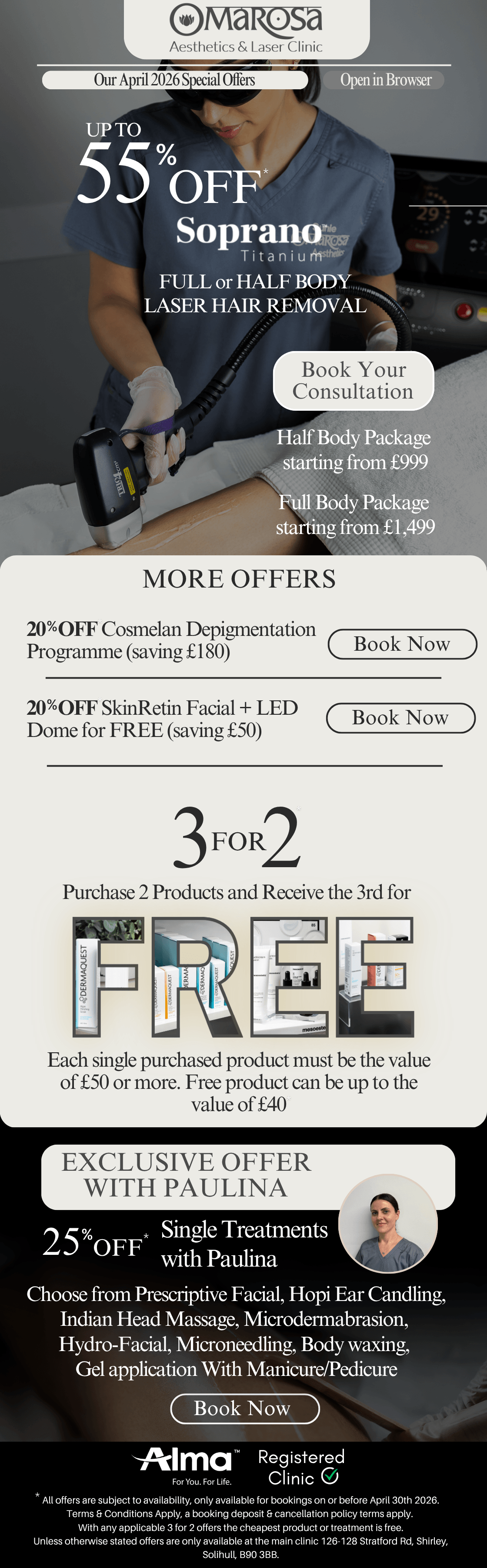 Beauty offers Solihull