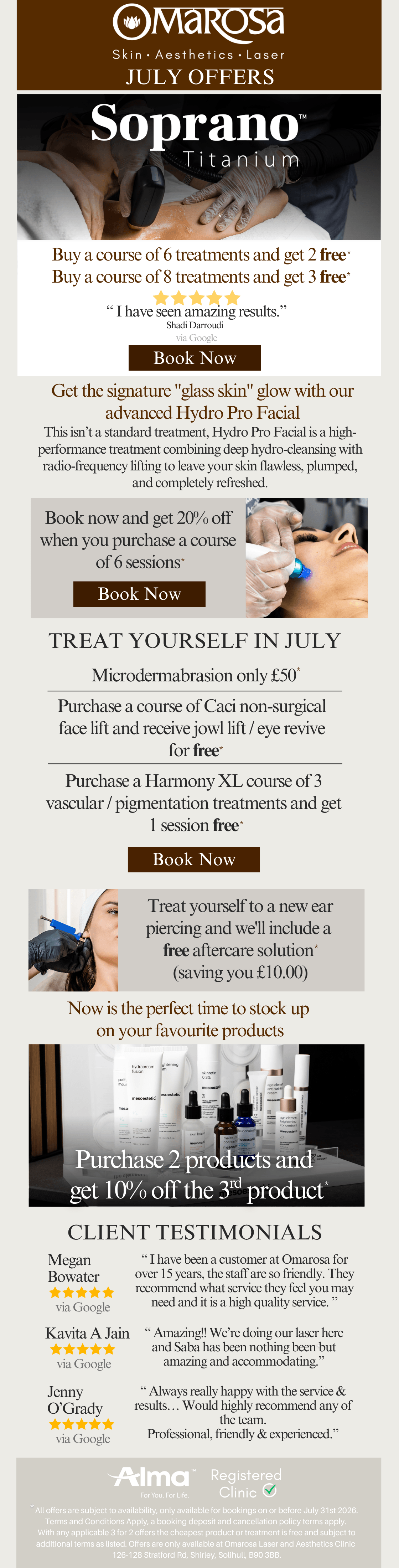 Beauty offers Solihull
