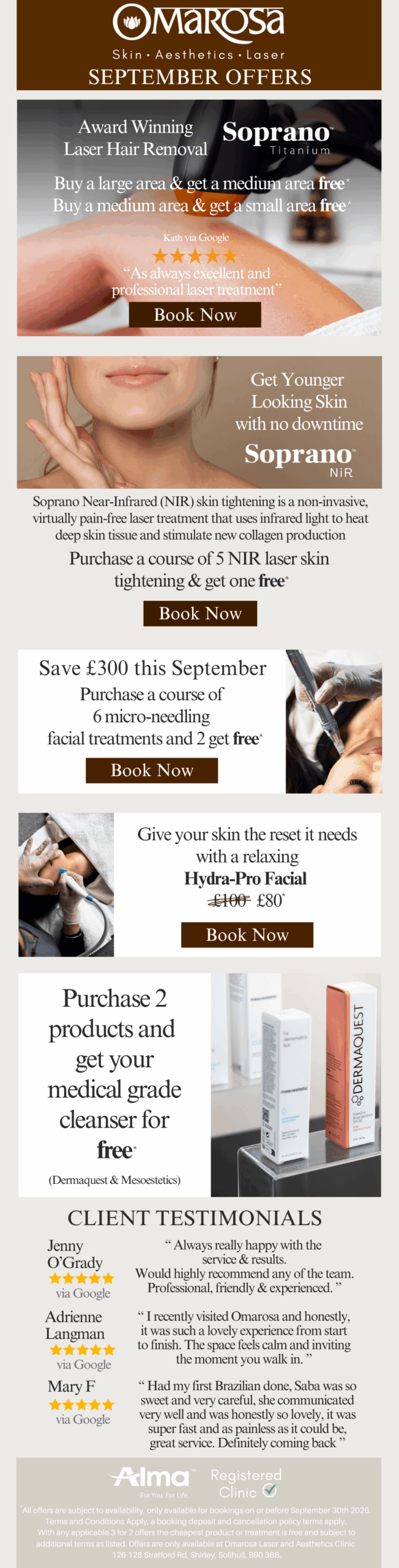 Beauty offers Solihull